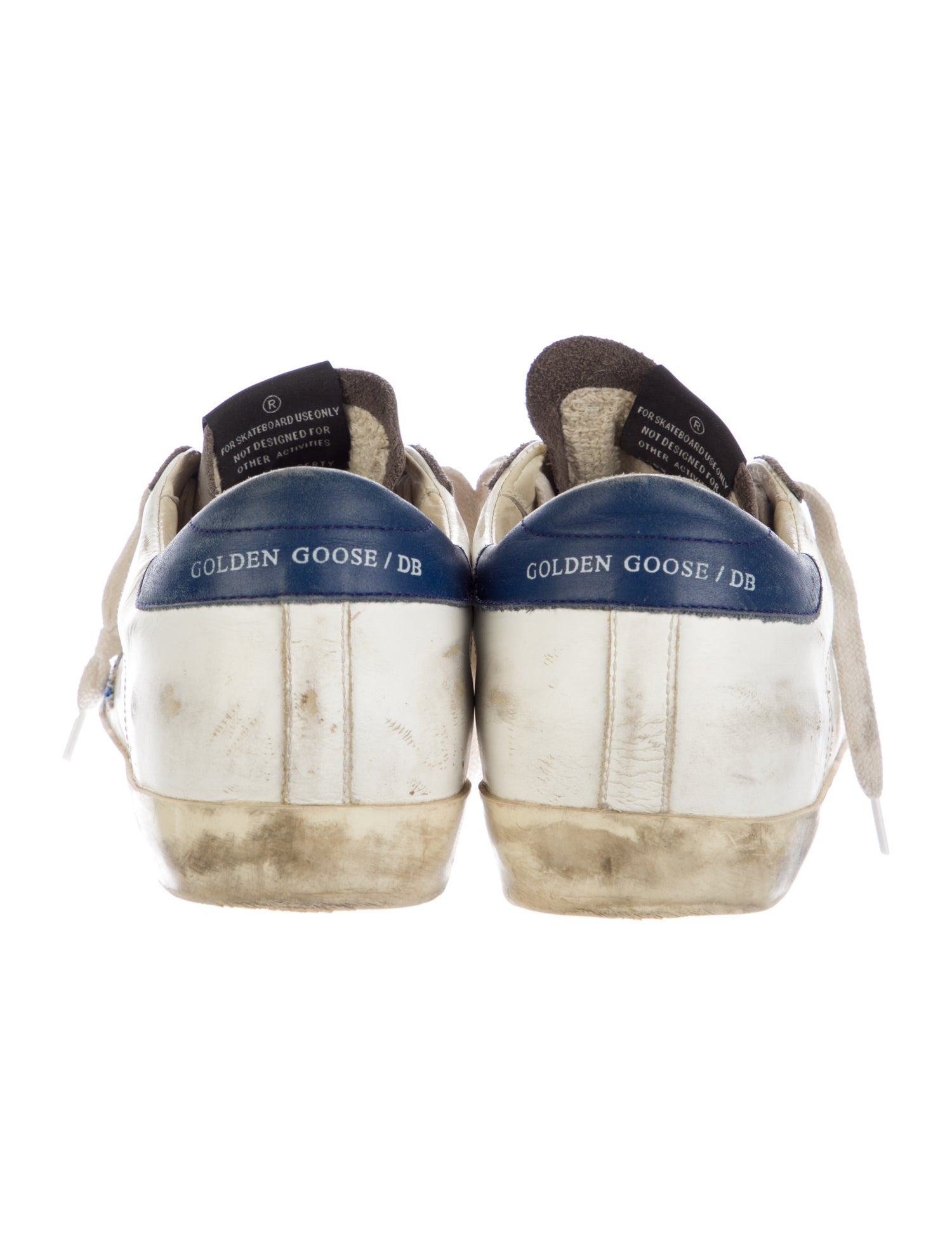 Golden Goose Leather Colorblock Pattern Sneakers